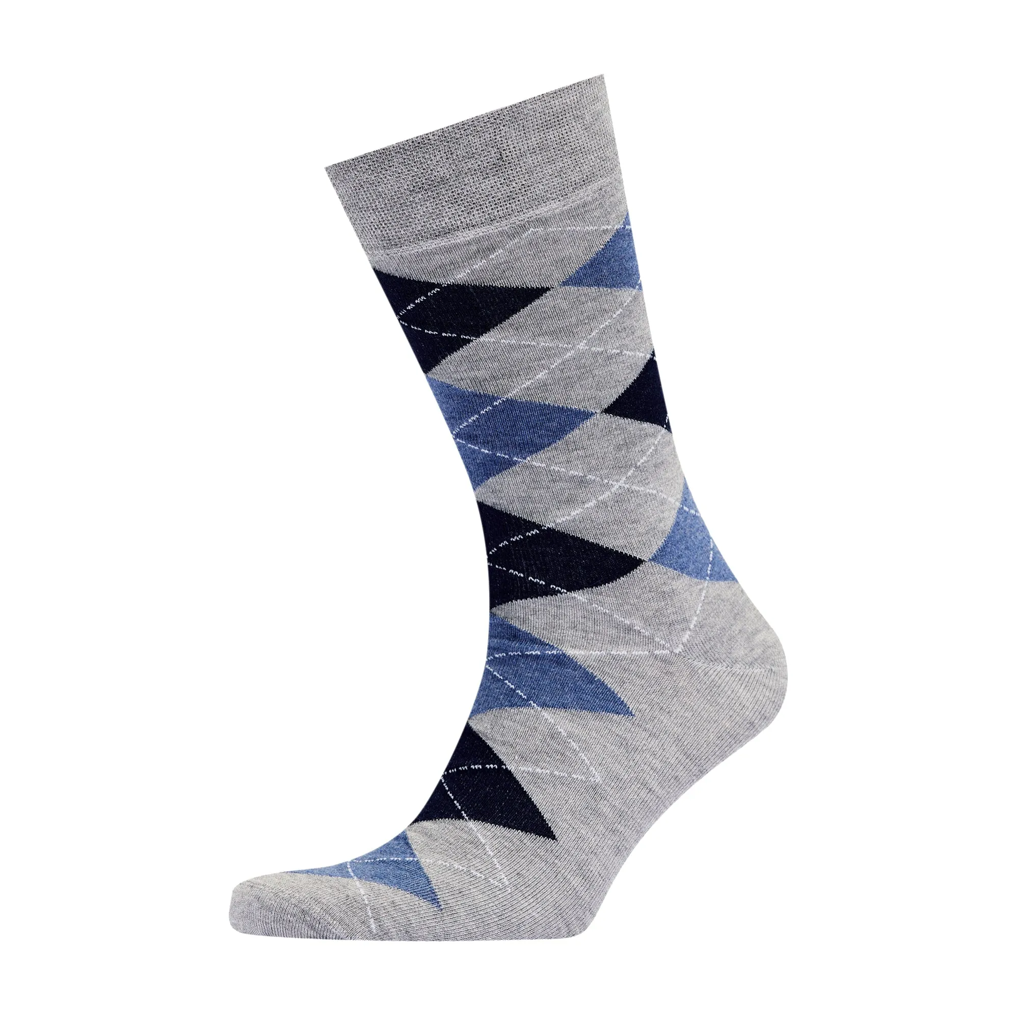 Men's Bamboo Dress Socks • Argyle Pack of 1/3/5 Pairs • Pacific Grey