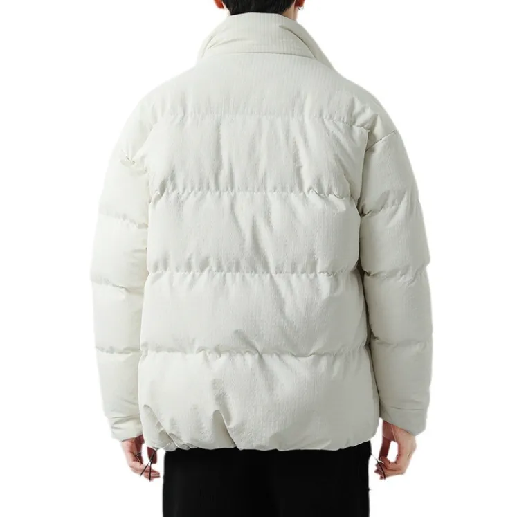 Men's Chic Houndstooth Insulated Puffer Jacket