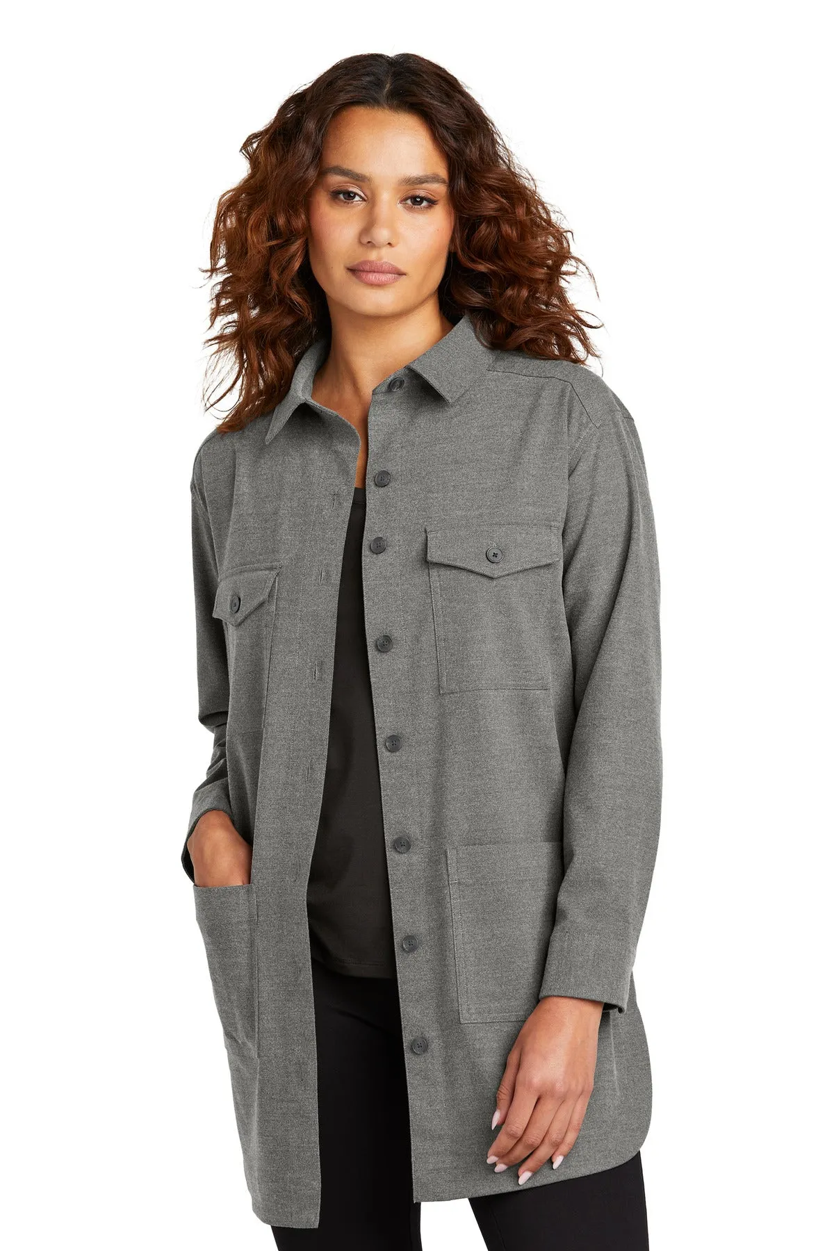 Mercer Mettle™ Women's Long Sleeve Twill Overshirt MM2021