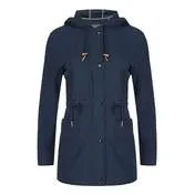 Navy Long Length Rain Coat