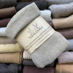 Neutral Mix Lightweight Cashmere Fingerless Gloves