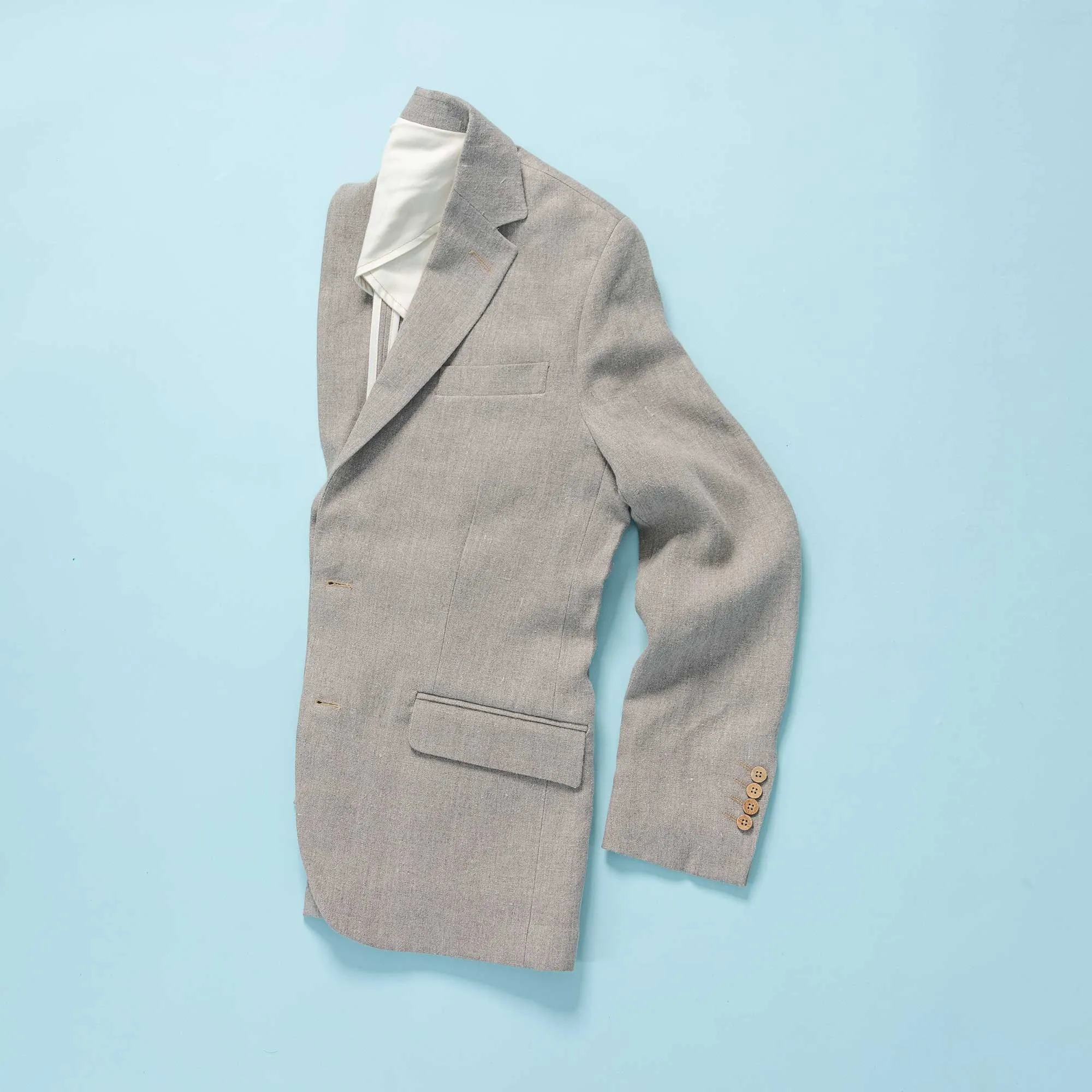 NEW YORKER 100% Organic Linen Blazer Jacket (Organic Cotton Lining, Coconut Buttons) (Biodegradable)