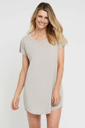 Niah Night Dress - Oatmeal