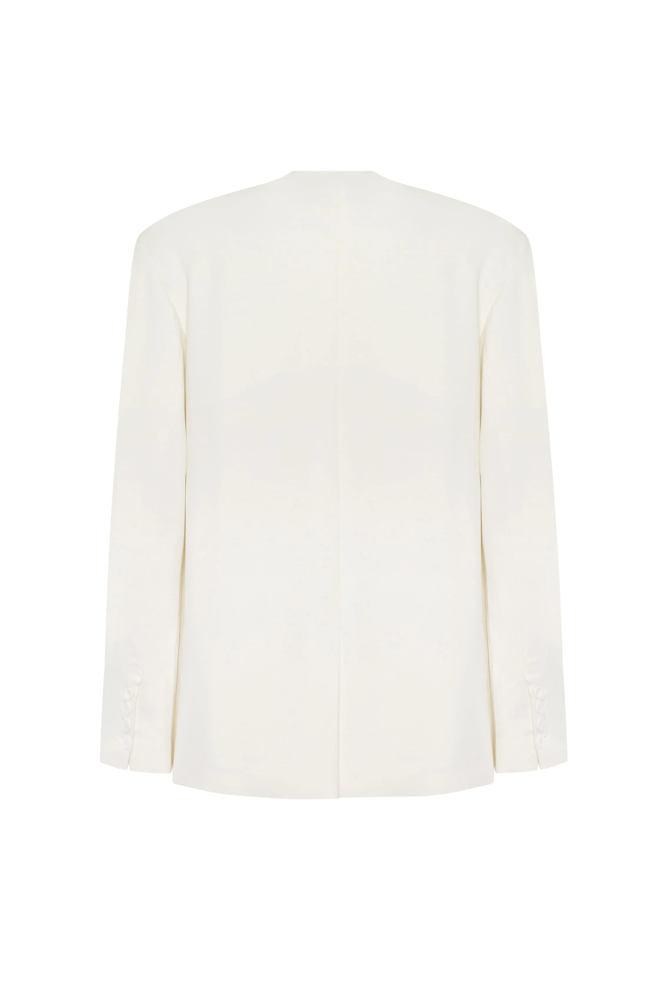 Panache white single-breasted blazer, Xo Xo