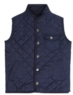 Pedal Navy Quilted Vest