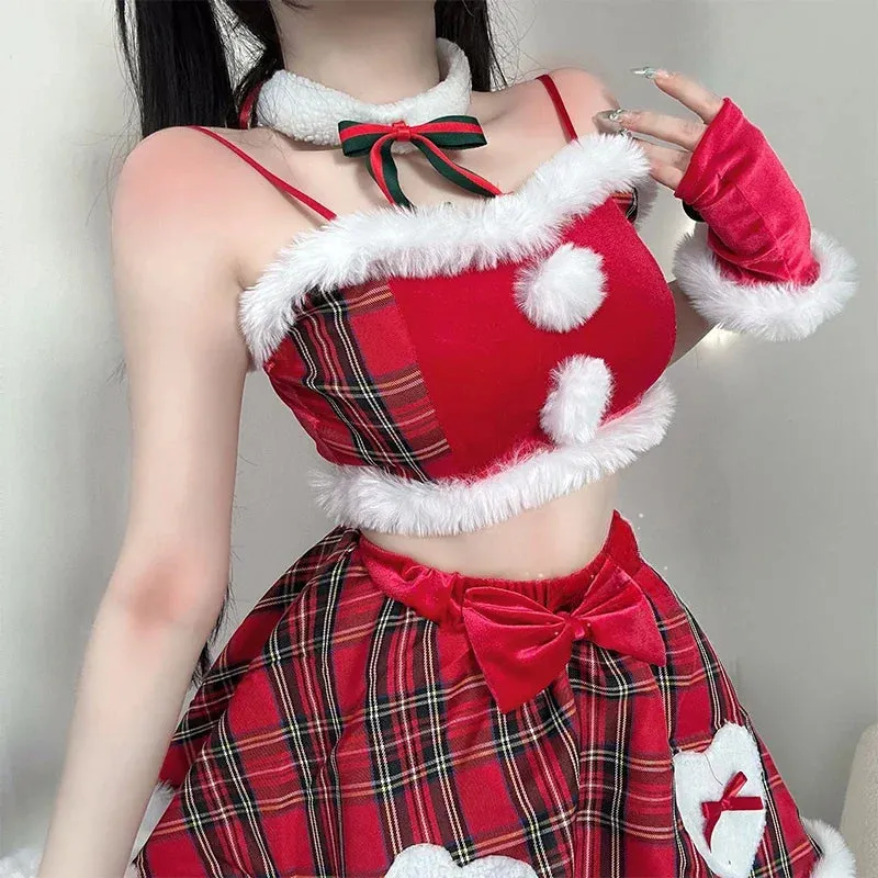 Plaid Holiday Reindeer Treat Cosplay