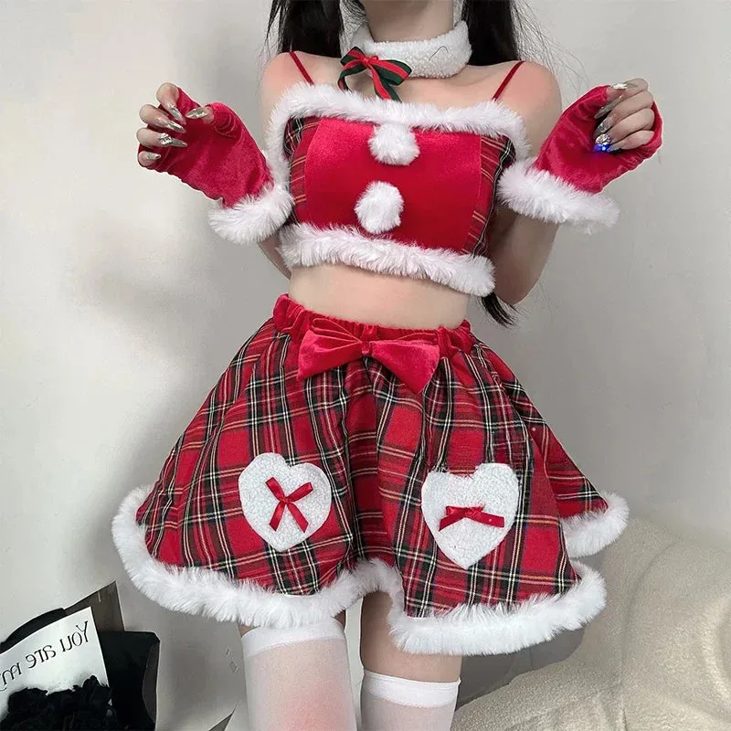 Plaid Holiday Reindeer Treat Cosplay