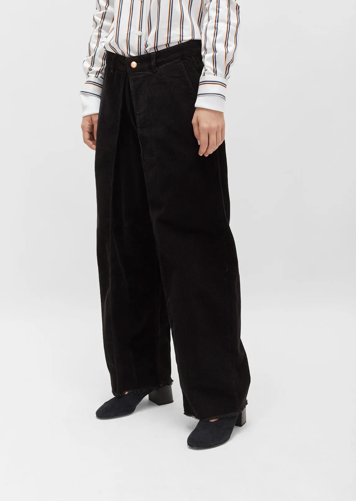 Pleated Corduroy Pant