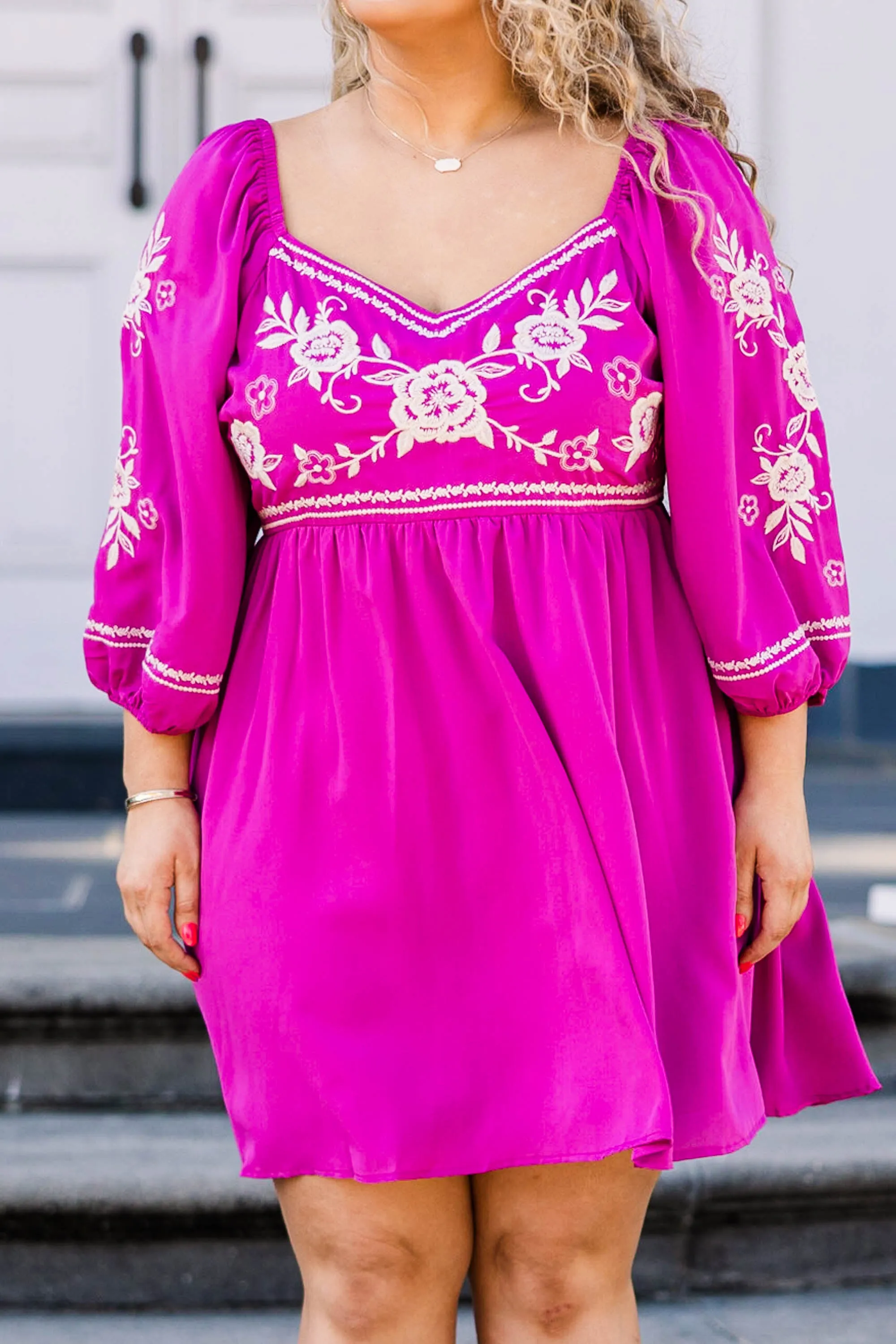 Radiant Reverie Dress, Magenta