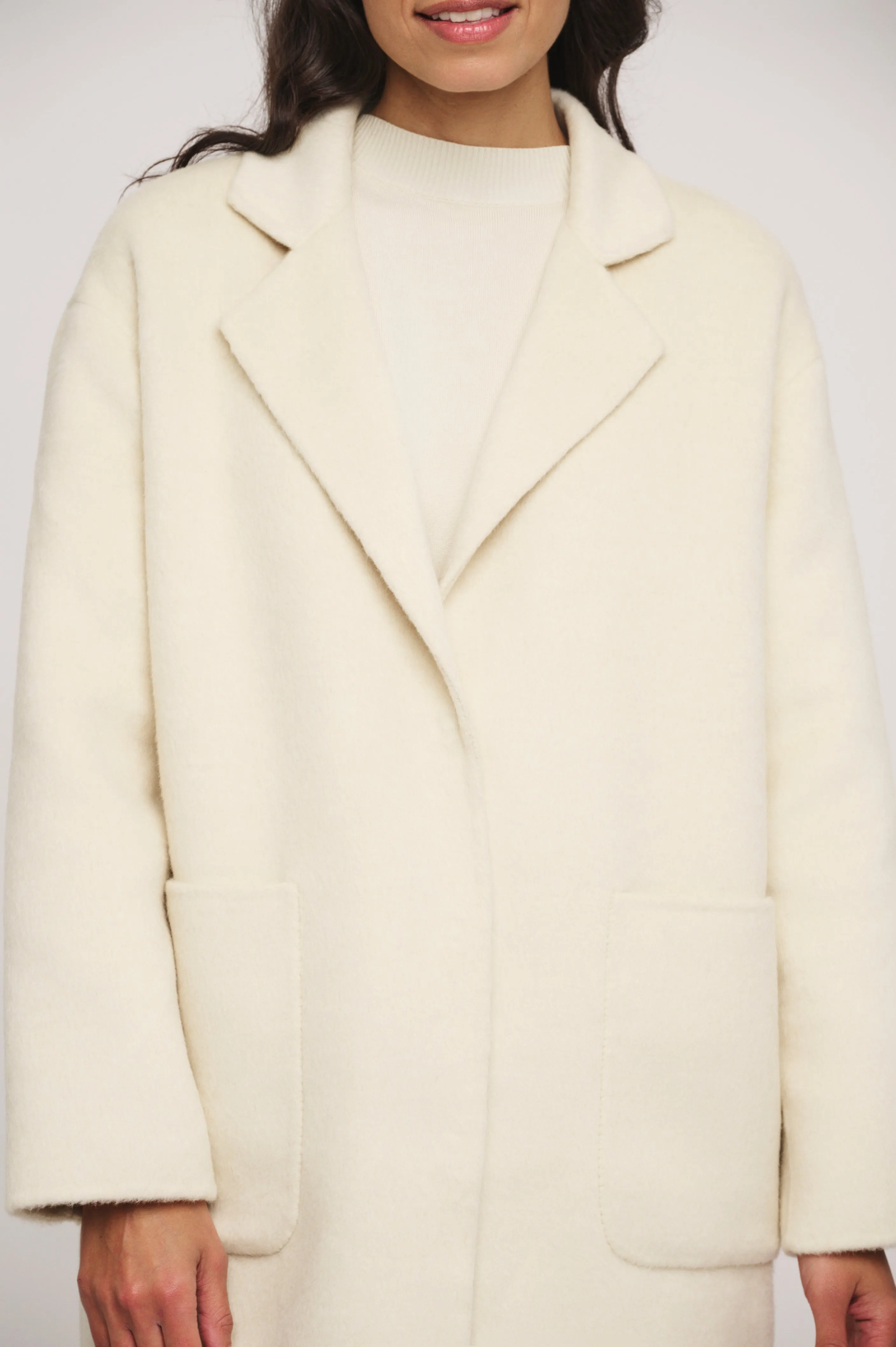 Reni 2 in 1 Birch Wool Coat with removable Down Jacket