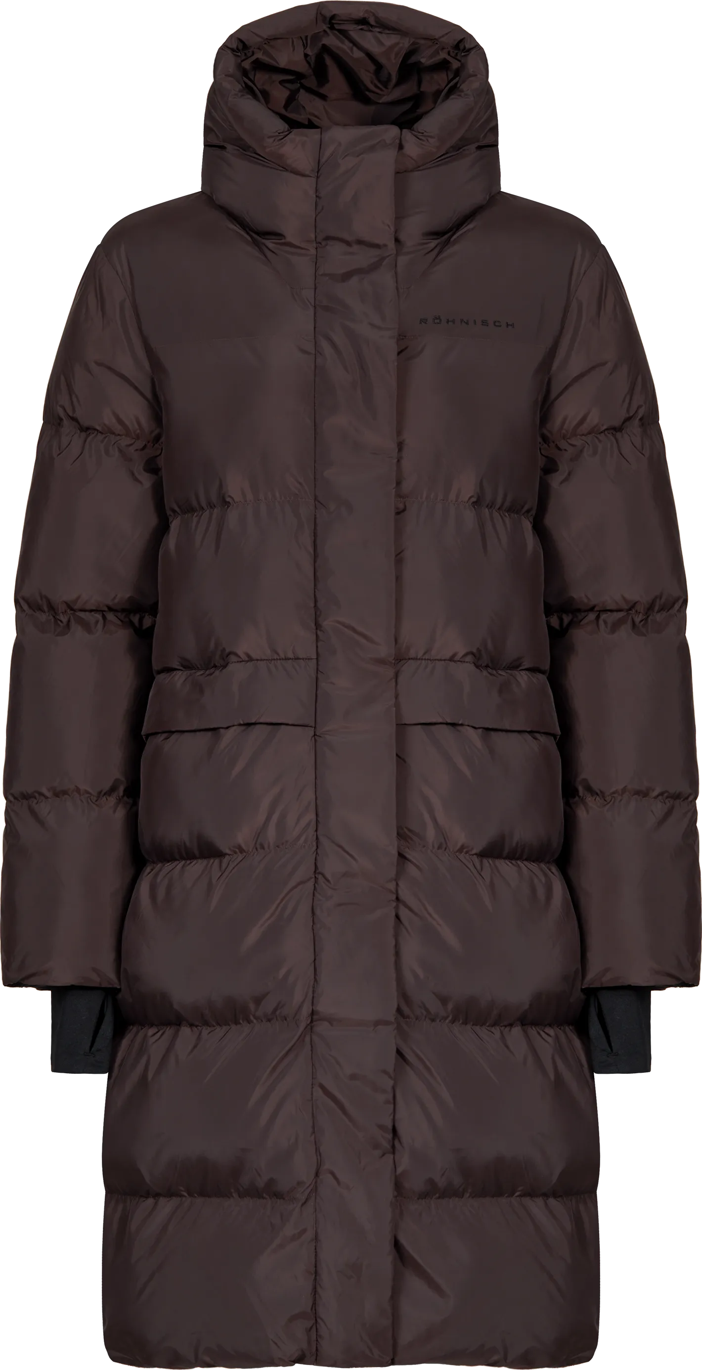 Röhnisch Women&#x27;s Reign Hood Coat Seal Brown | Buy Röhnisch Women&#x27;s Reign Hood Coat Seal Brown here | Outnorth