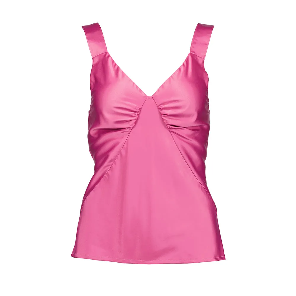 Riviera Cami | Pink Satin