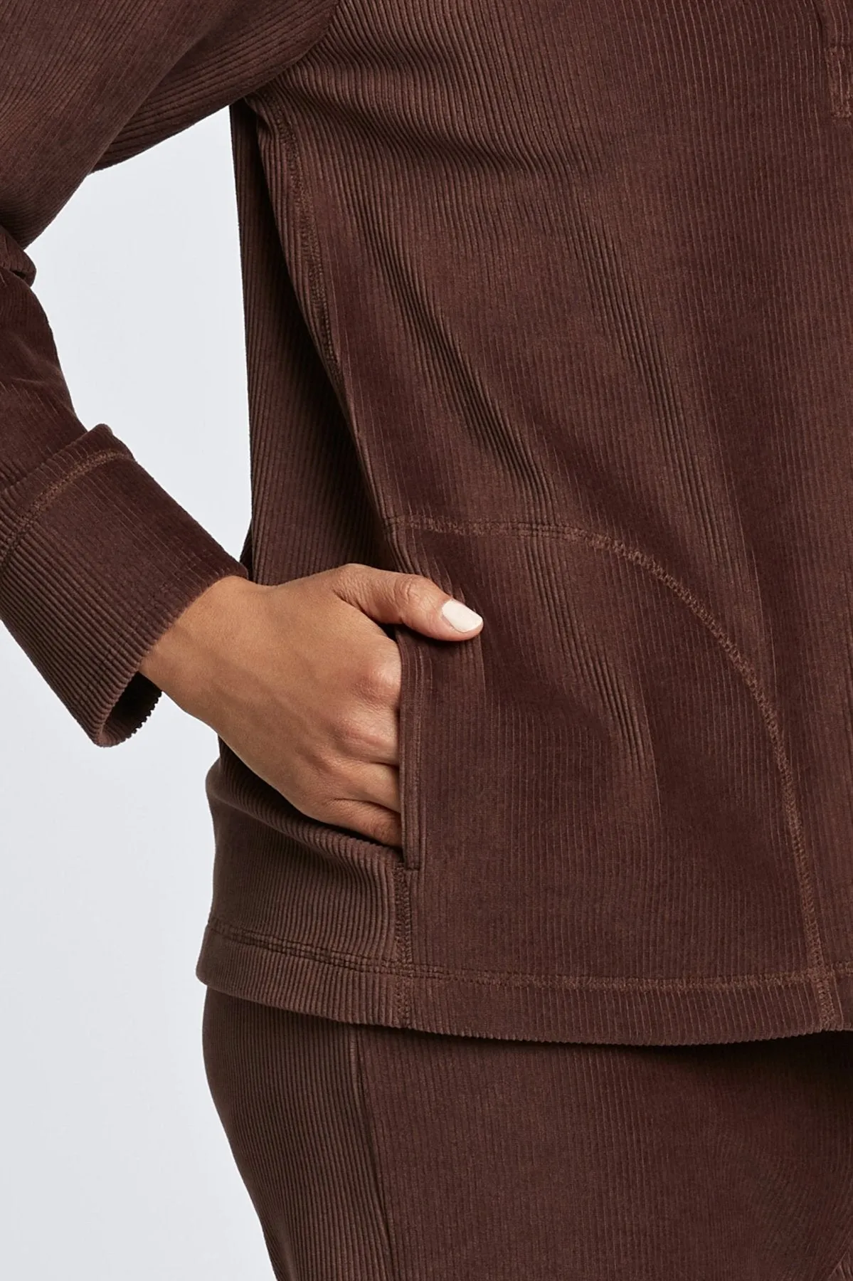 Sammy Long Sleeve Plush Cord Popover