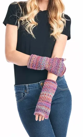 Shupaca Printed Fingerless Gloves -Mosaic