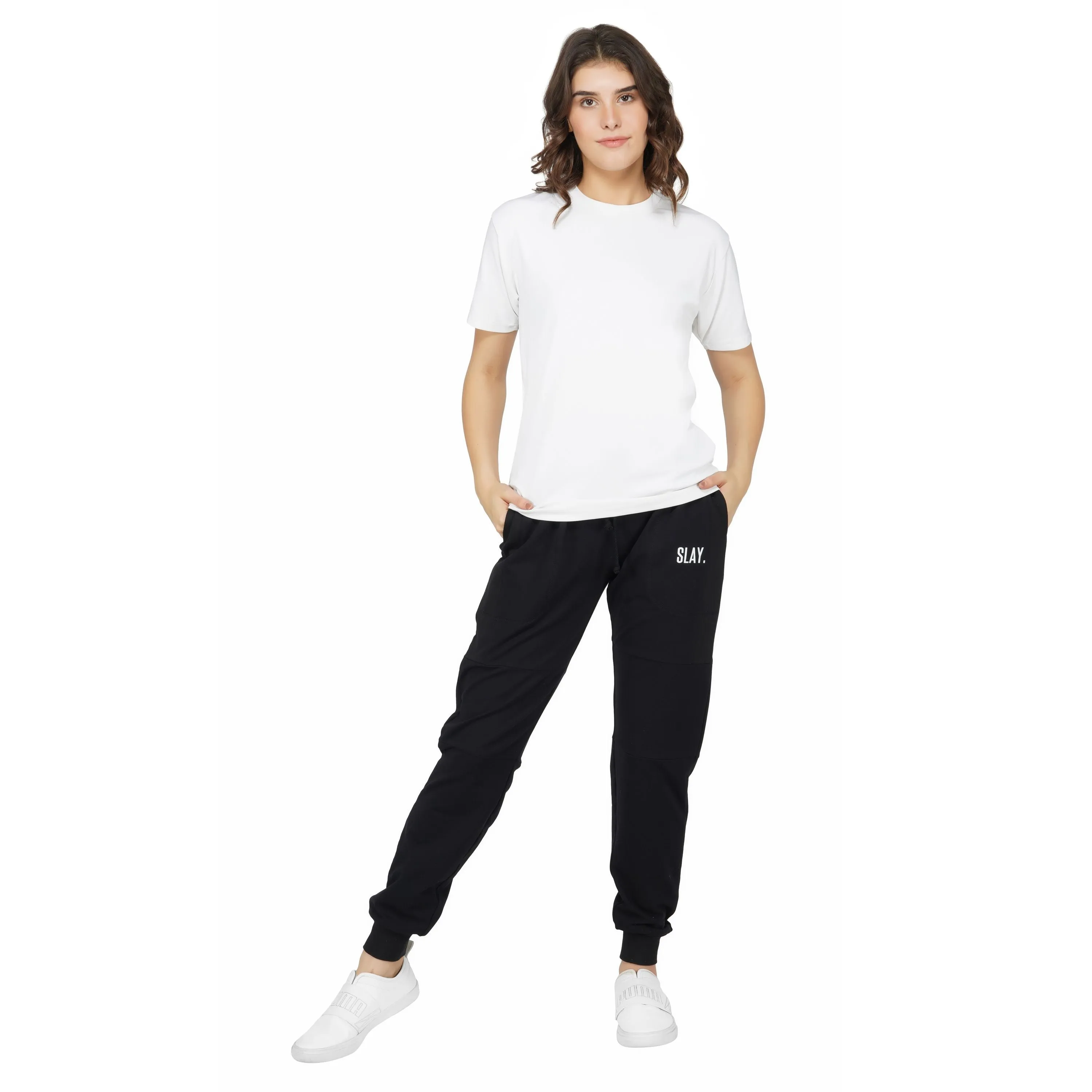 SLAY. Women's Classic Black Jogger Pants