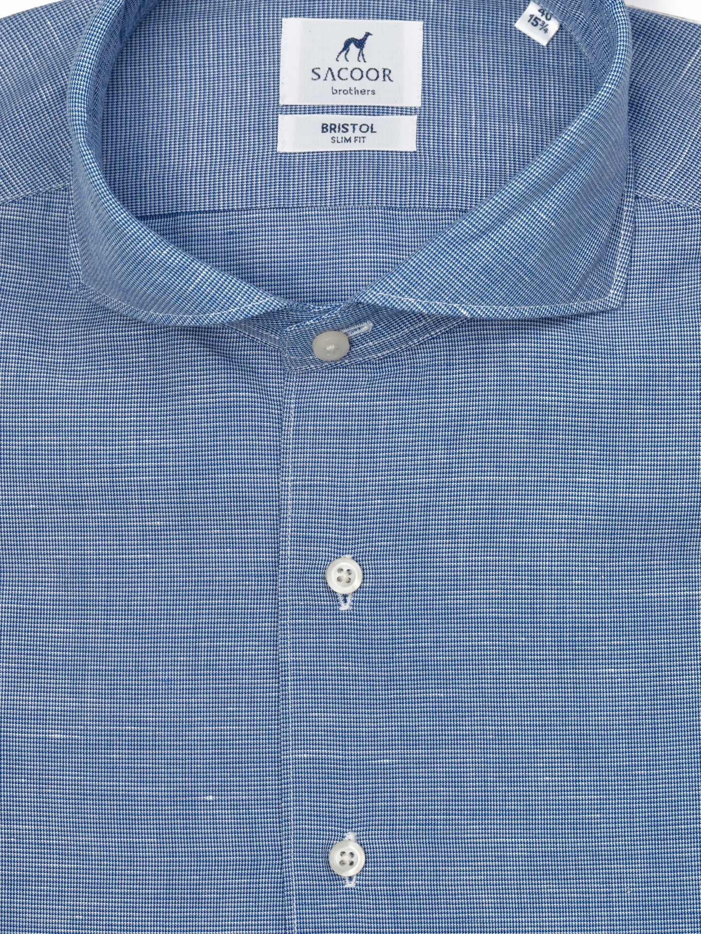 Slim fit New Formal linen structure shirt