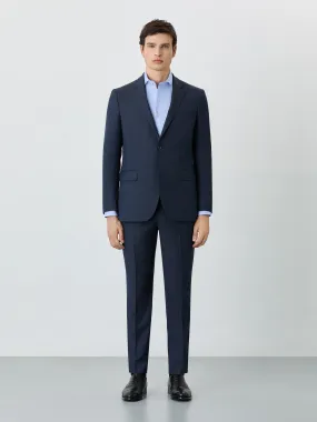 Slim Fit Premium Birdeye Suit In Wool