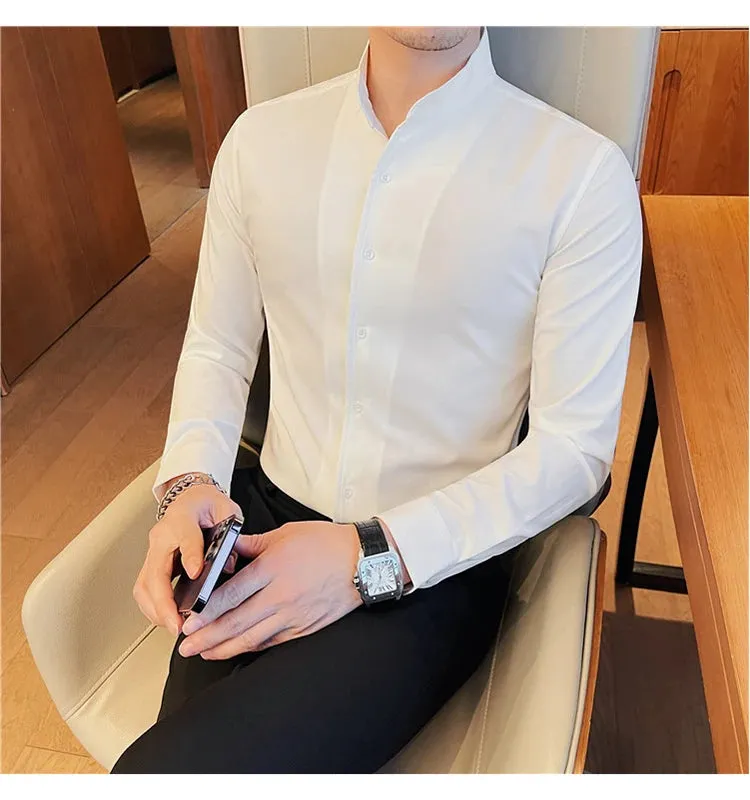 Slim Fit Tuxedo Shirt