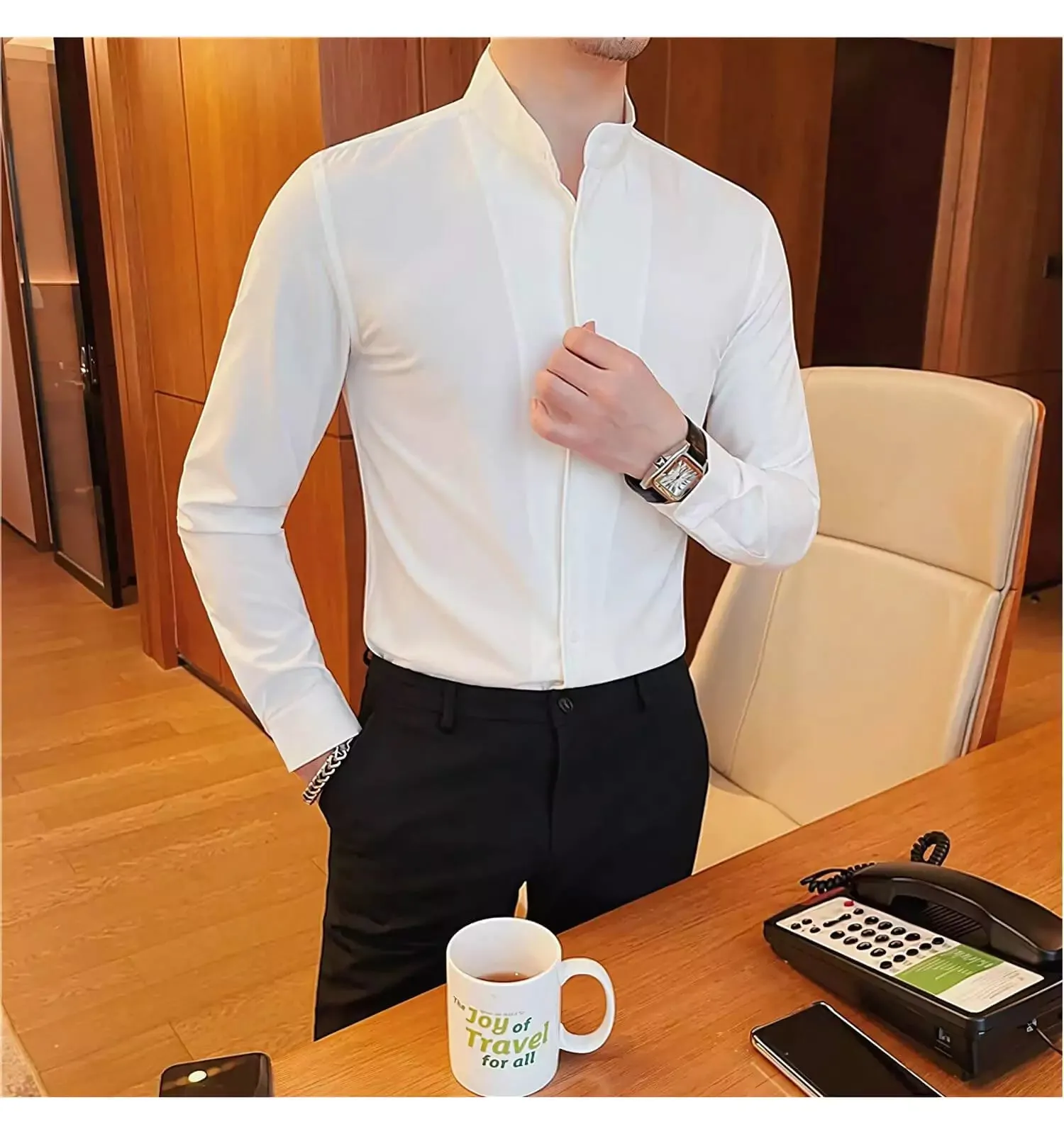 Slim Fit Tuxedo Shirt