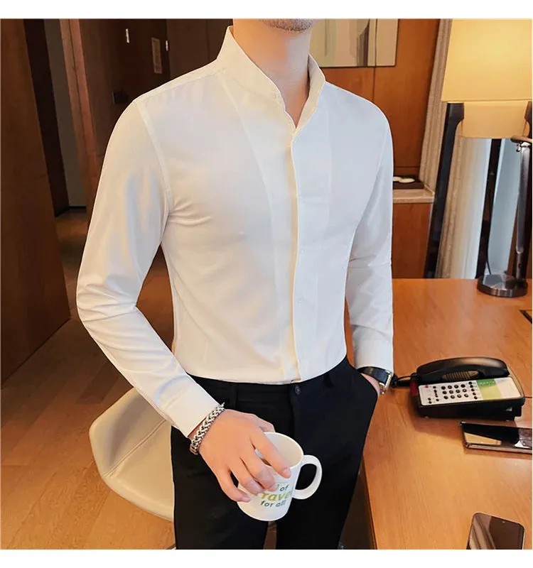 Slim Fit Tuxedo Shirt