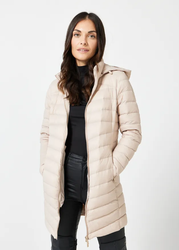 Stone Duck Down Puffer Coat