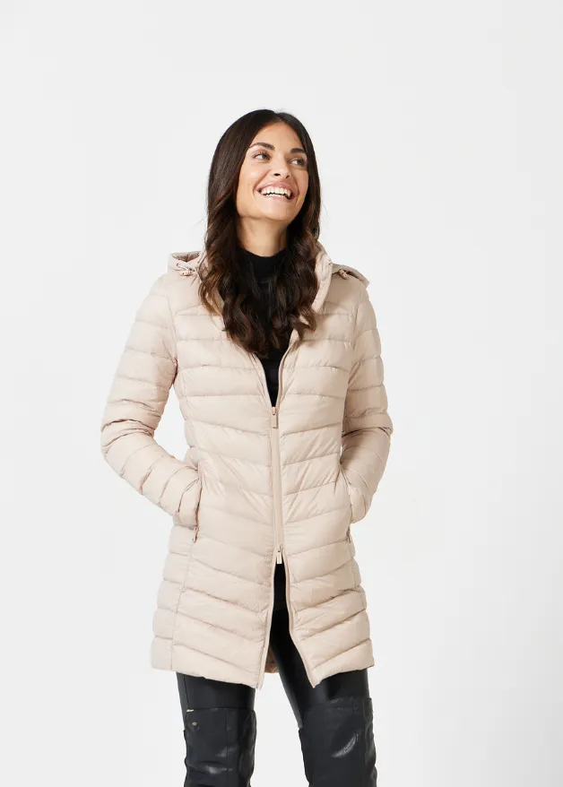 Stone Duck Down Puffer Coat