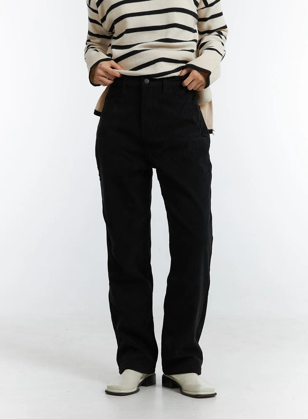 Straight-Leg Corduroy Pants OD308