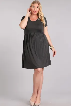 Tara Basic Baby Doll Dress PLUS Size