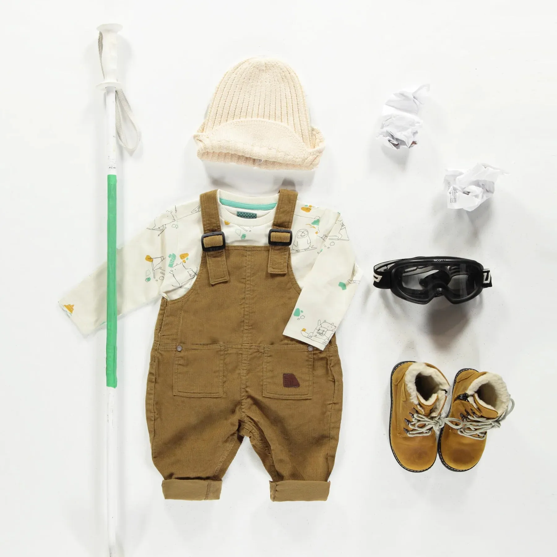 The Benny Corduroy Overalls - BABY