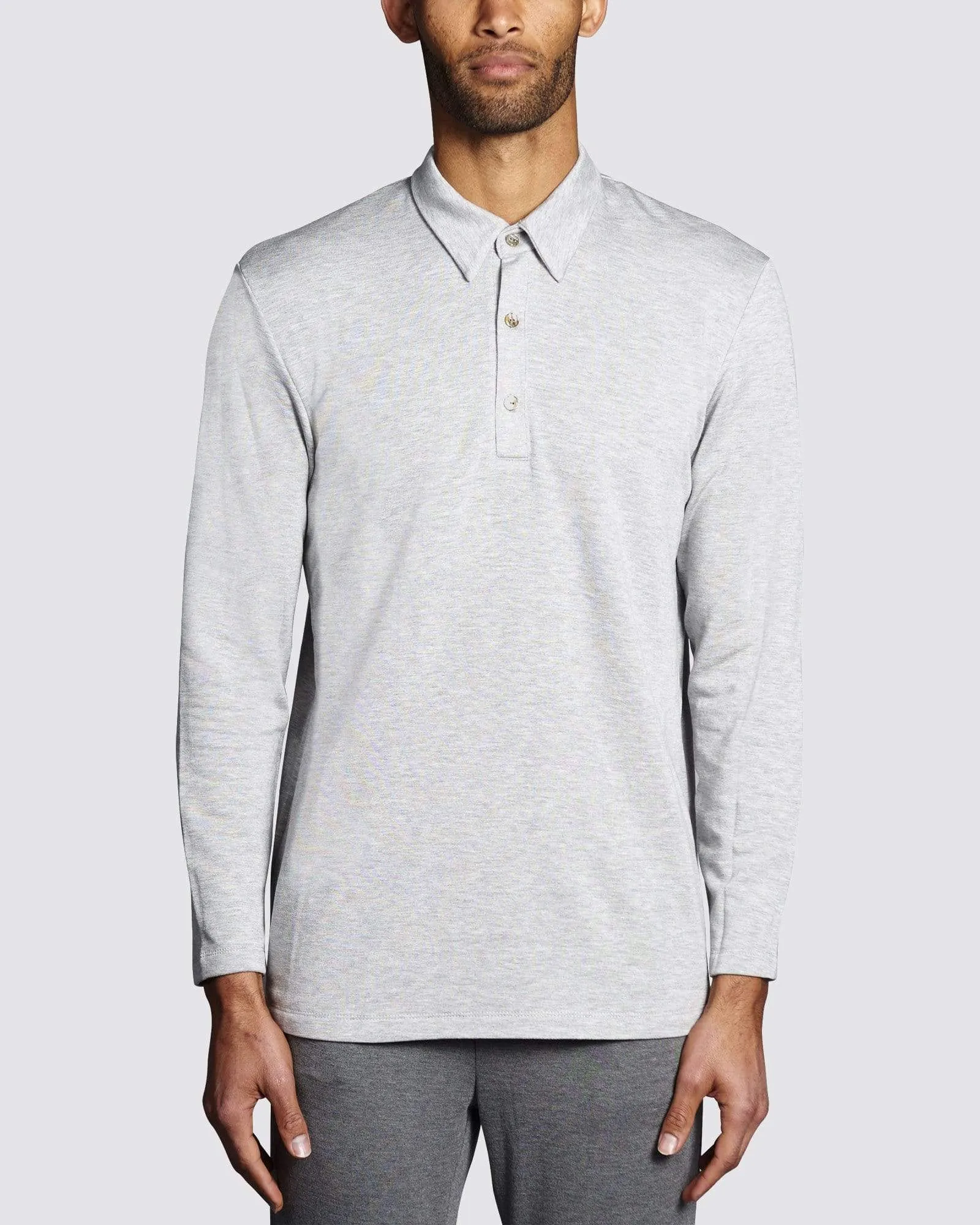 The Mens Long Sleeve Polo