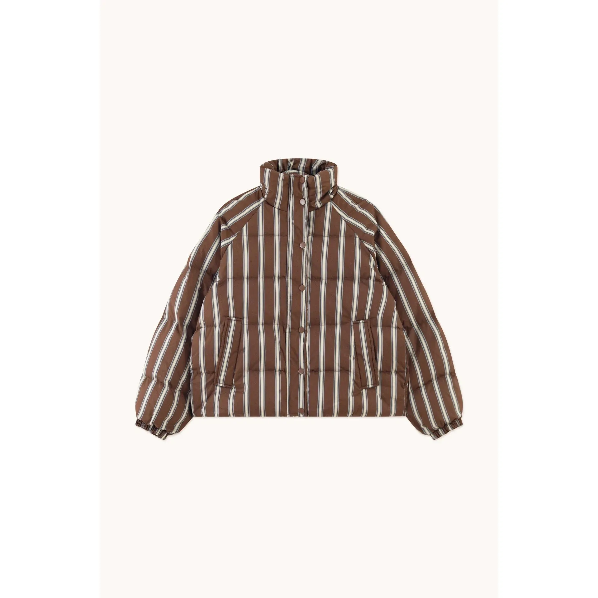 The Tiny Big Sister - Striped short jacket - chocolate