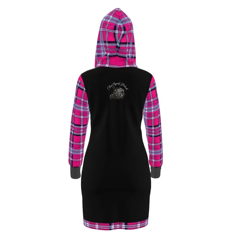 TRP Twisted Patterns 06: Digital Plaid 01-04A Designer Hoodie Dress