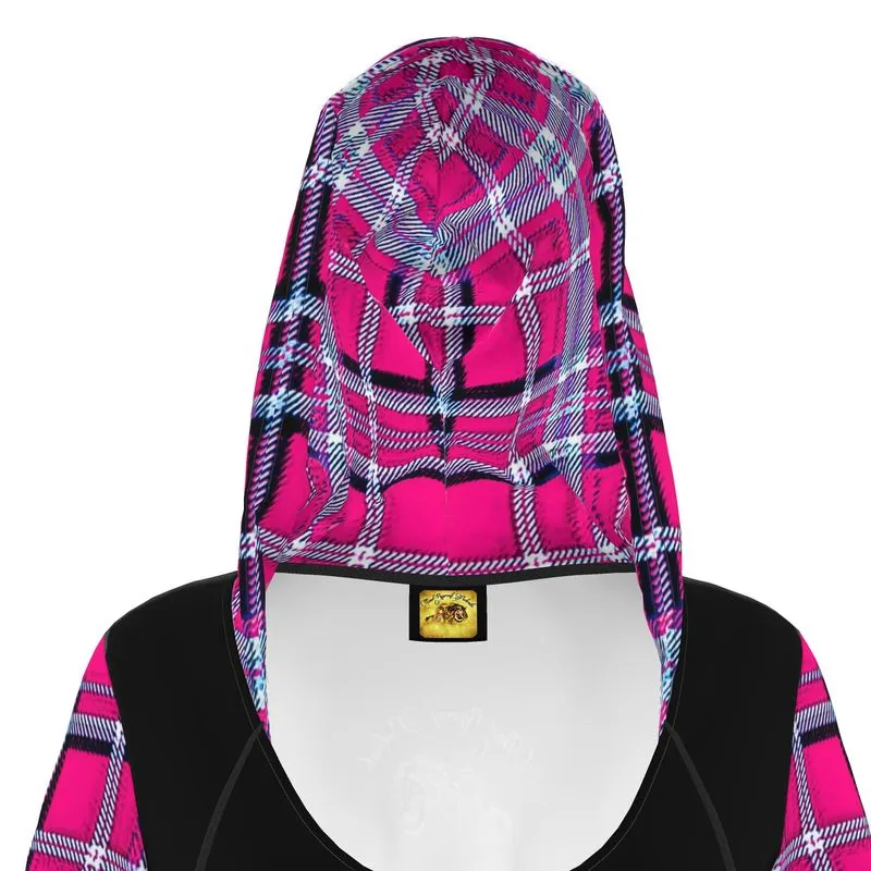 TRP Twisted Patterns 06: Digital Plaid 01-04A Designer Hoodie Dress