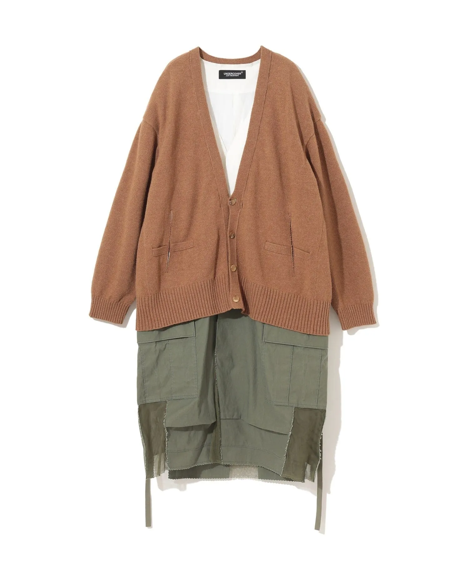 Undercover multi layer Camel/khaki Coat