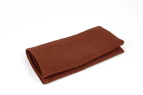 Versatile Rust-Colored Pocket Square - A Striking Accessory for Men and Boys