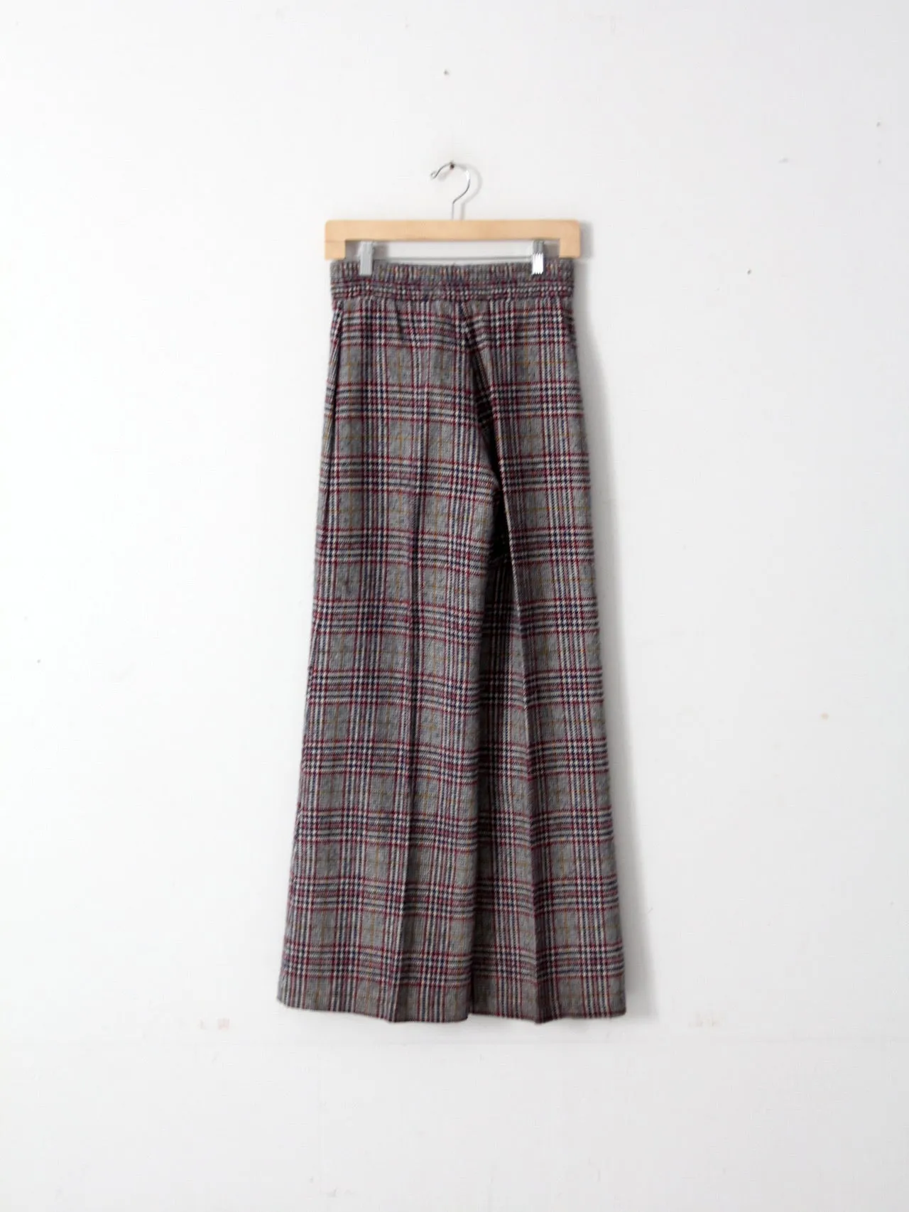 vintage 70s plaid trousers, 28 x 30