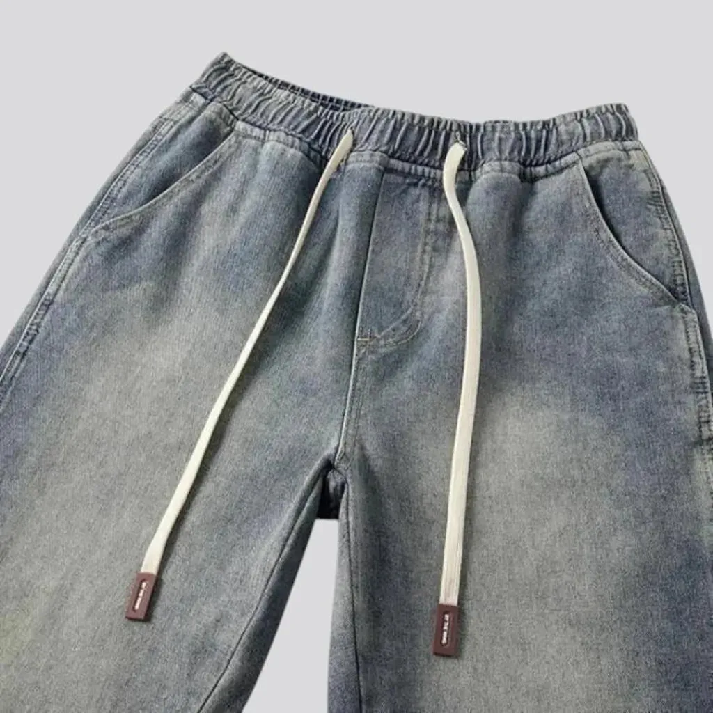 Vintage mid-rise baggy men's jean joggers