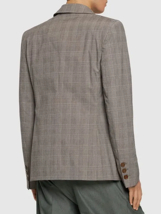 Vivienne Westwood   Prince of Wales cotton blazer 