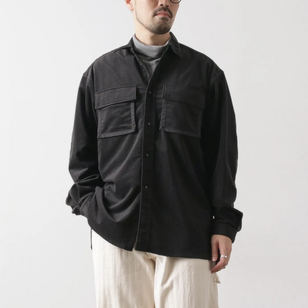 WHITE MOUNTAINEERING / Mid Gusset Sleeve Tricot Check Shirt