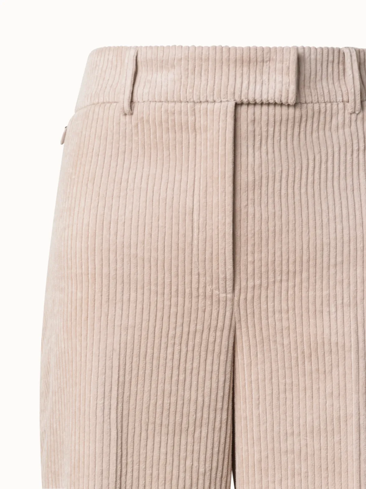 Wide Corduroy Pants in Cotton Cashmere