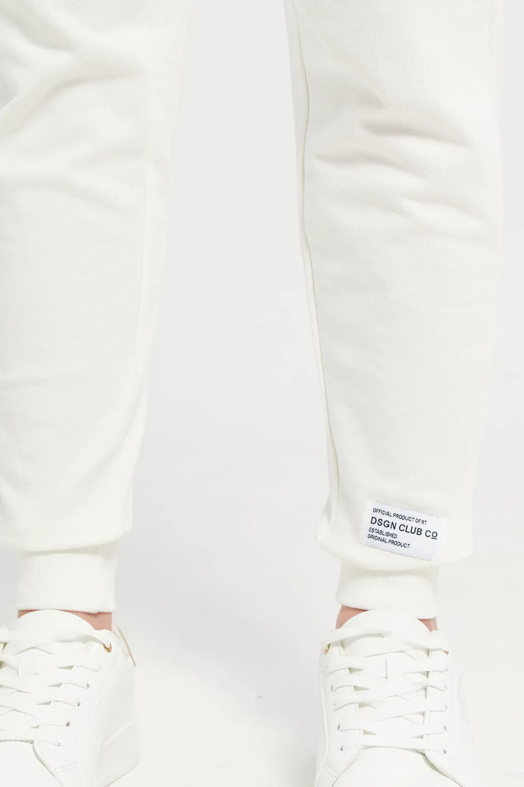 Women Plain White Joggers