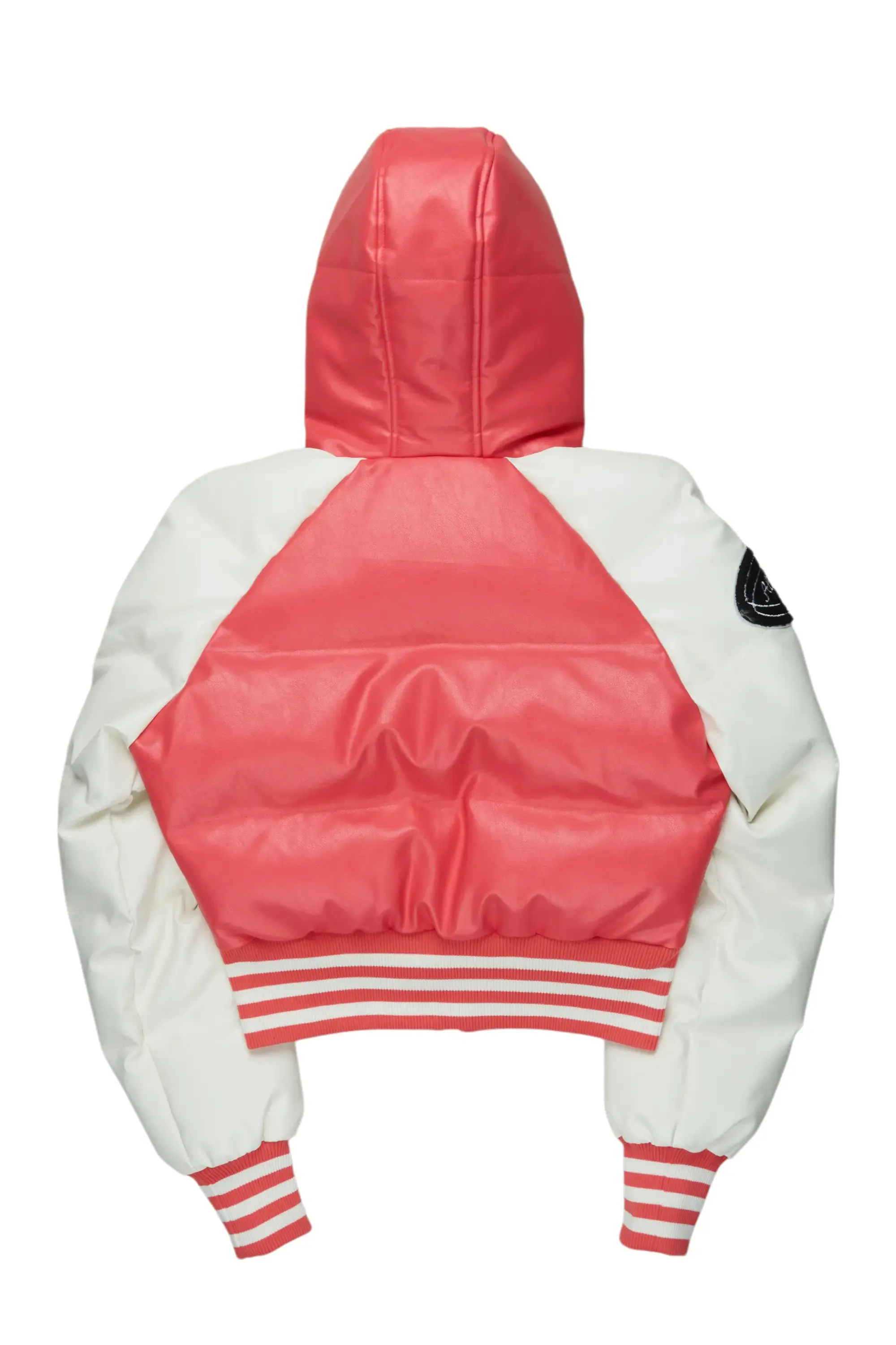 Xamaria Pink Crop Puffer Jacket